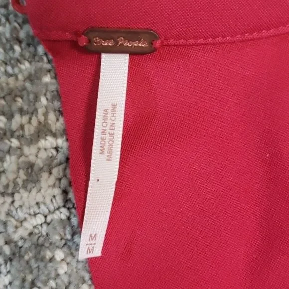 Free People red fitted dress - Picture 6 of 6